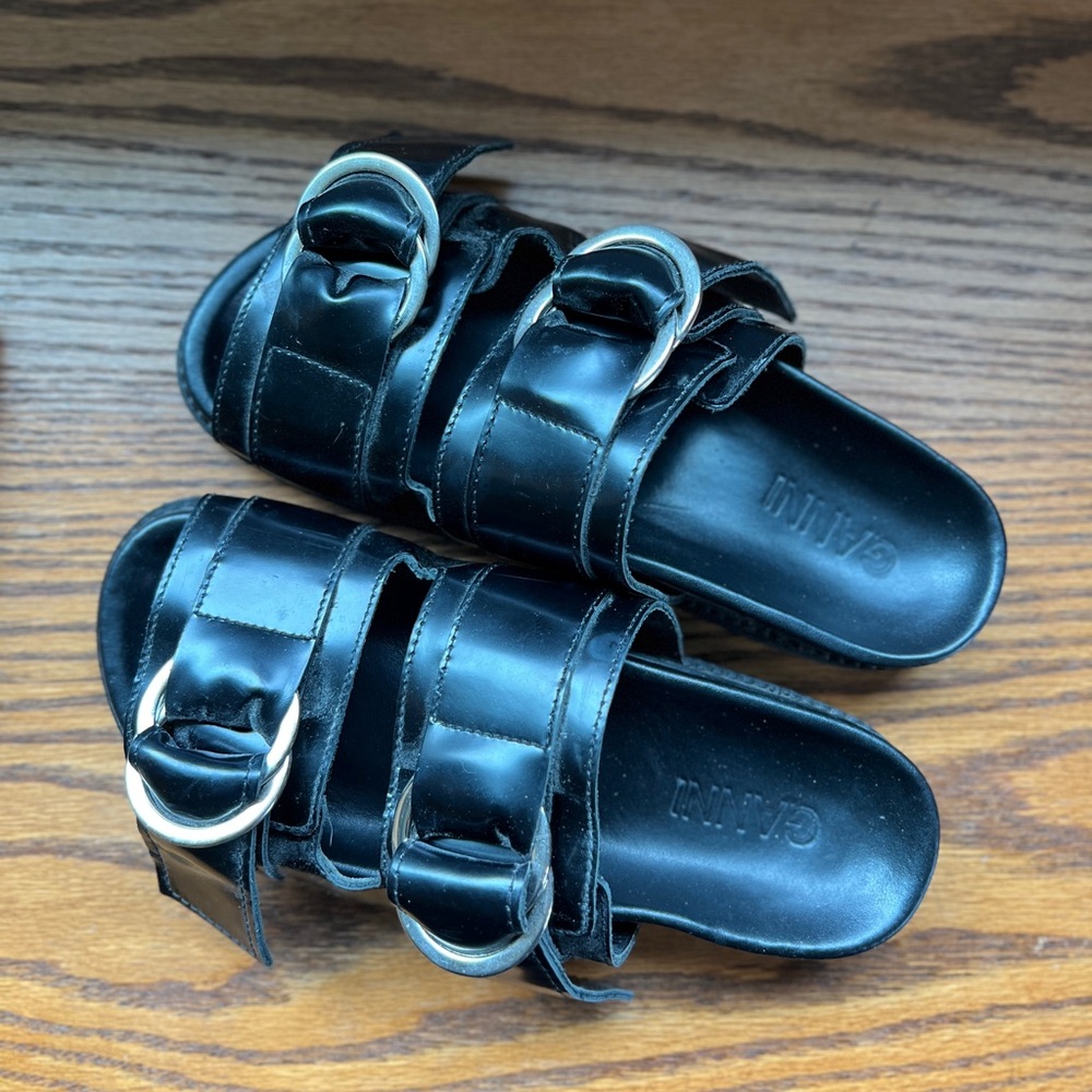 Ganni buckle sandals